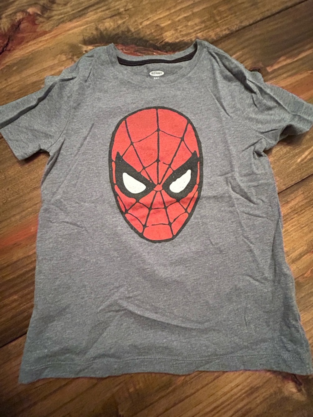 ✨Old Navy Gray T-Shirt with Red Spider-Man Mask Graphic